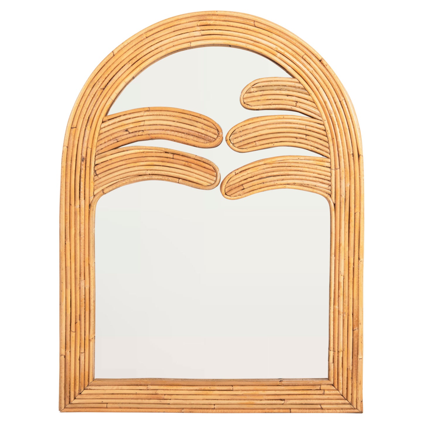 WALL MIRROR REFLECT HM4366 NATURAL RATTAN FRAME 61x5x80Hcm. image 1
