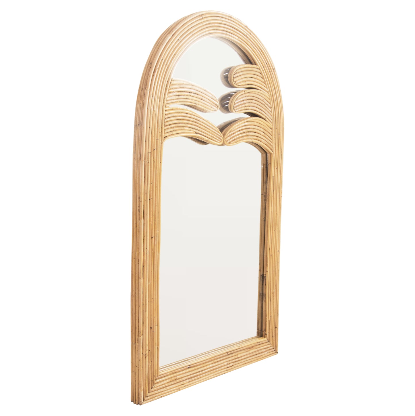 WALL MIRROR REFLECT HM4367 NATURAL RATTAN FRAME 60x4,5x100Hcm.