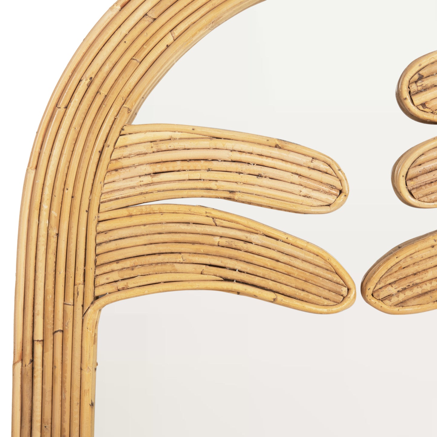 WALL MIRROR REFLECT HM4367 NATURAL RATTAN FRAME 60x4,5x100Hcm.