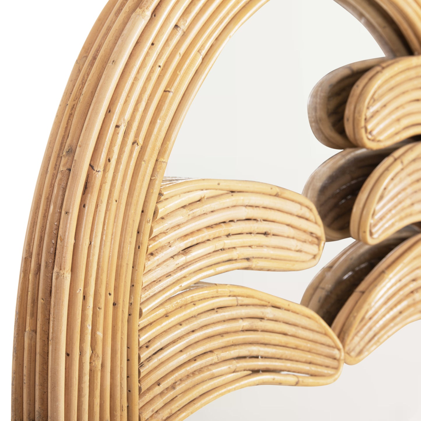 WALL MIRROR REFLECT HM4367 NATURAL RATTAN FRAME 60x4,5x100Hcm.