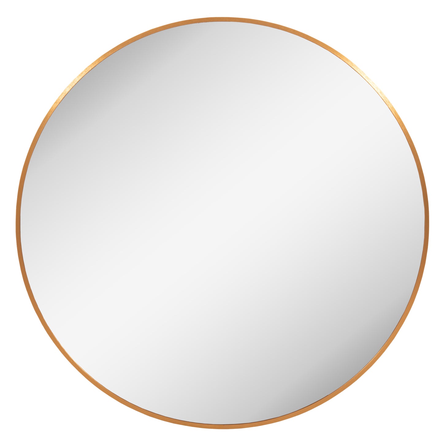 WALL MIRROR SERIES ARCHER HM4498.30 ROUND ALUMINUM FRAME IN GOLDEN Φ80cm. image 1