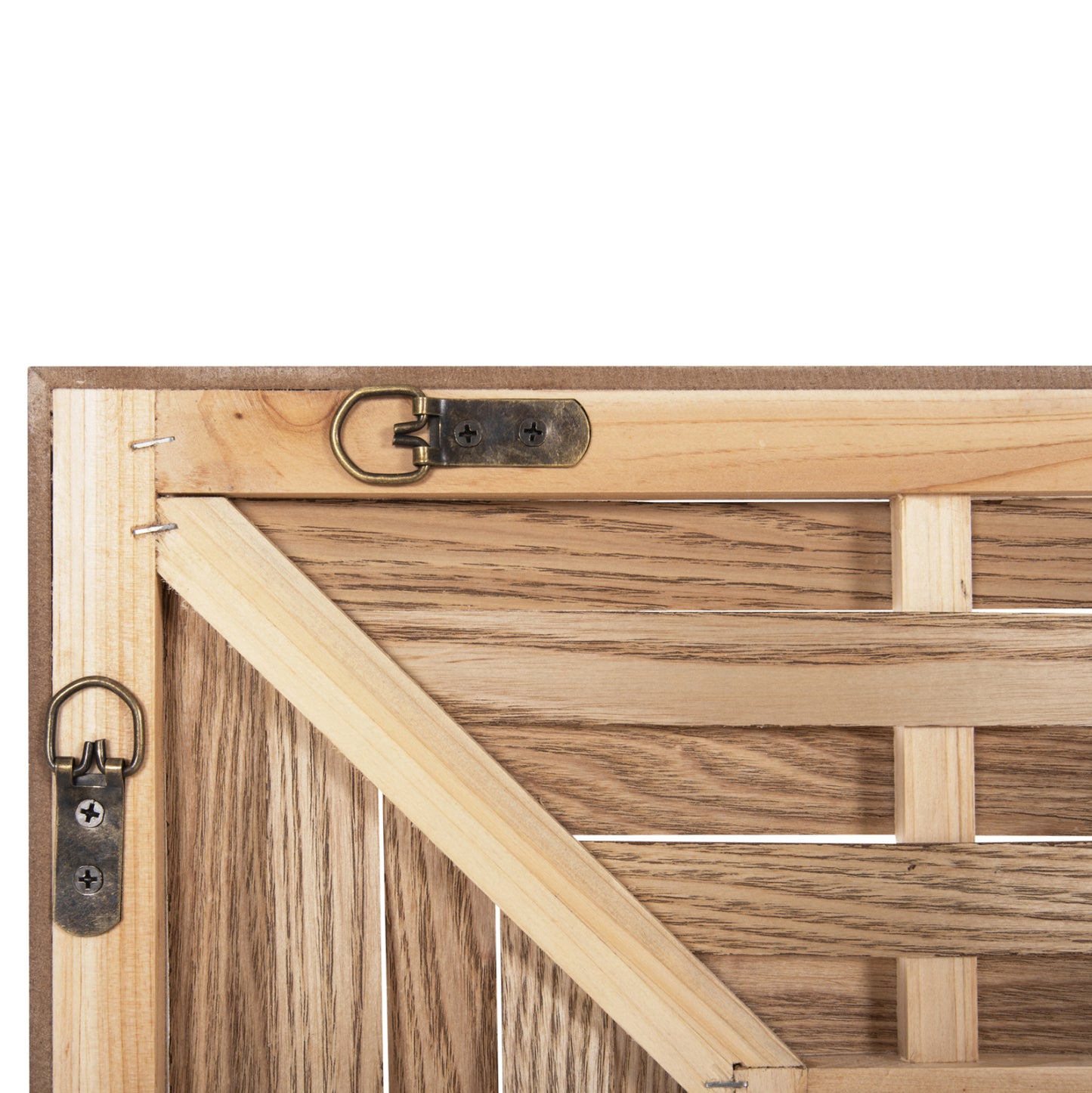 WALL MIRROR RECTANGULAR HM4225 BAMBOO IN OAK COLOR 120x2,5x80 cm.