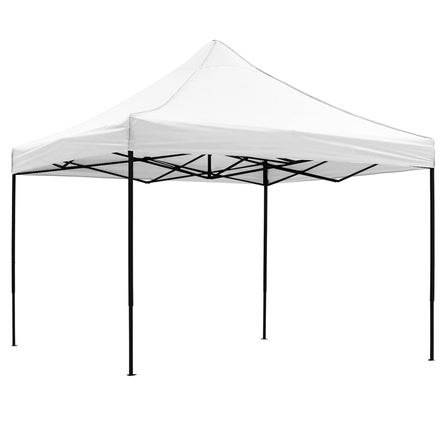 GAZEBO MATTHEW HM6310 FOLDABLE-METAL BLACK FRAME-WHITE SHADE 3x3x3.10Hm image 1