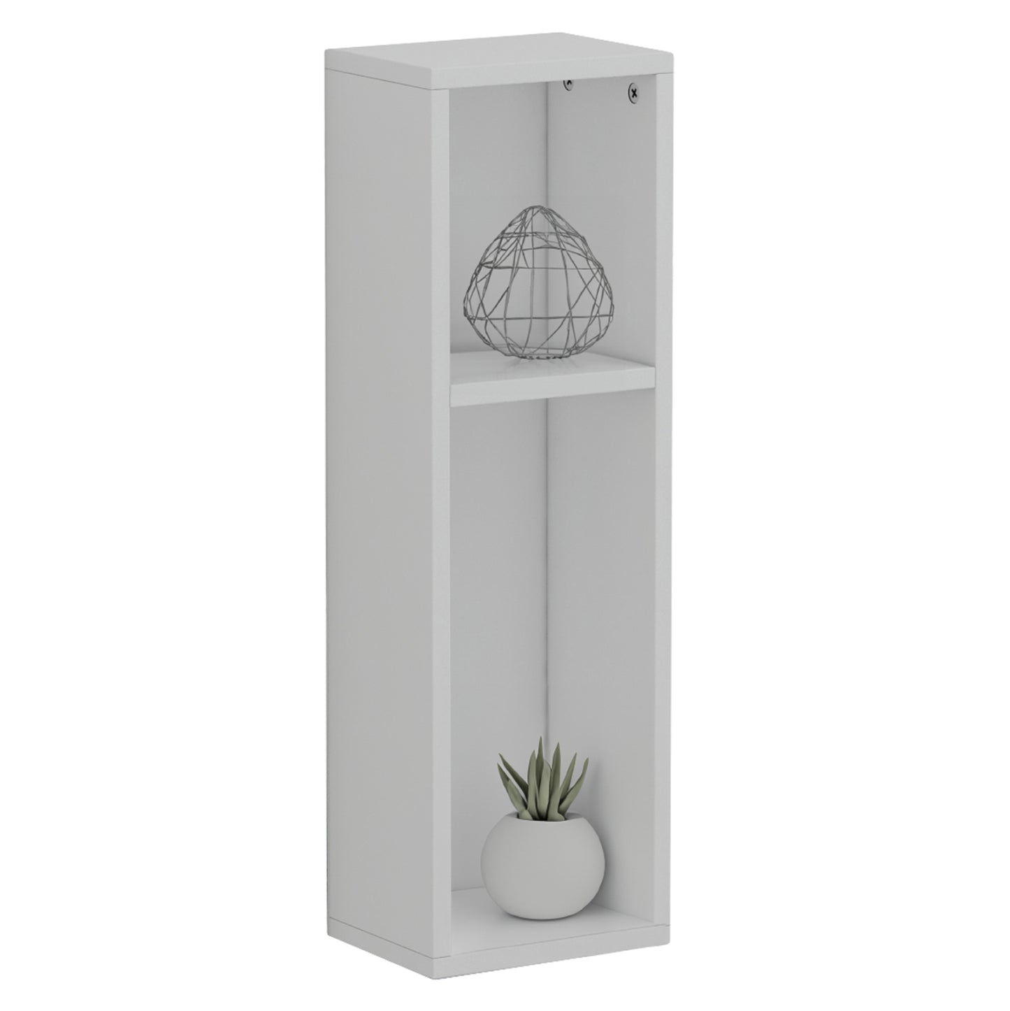 WALL BEDSIDE STAND BONEN HM8936.11 MELAMINE IN WHITE 20x15x65Hcm. image 1