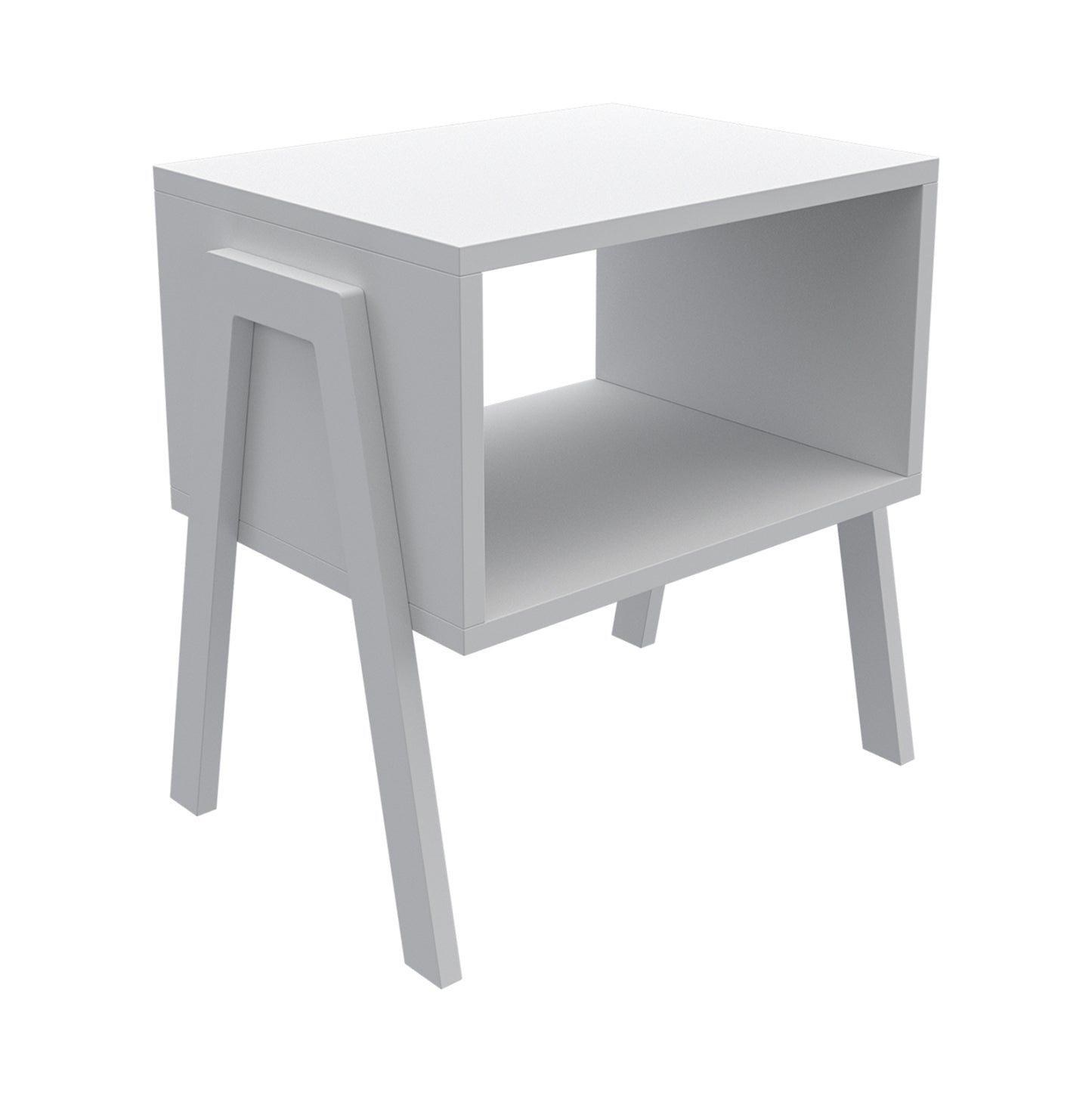 BEDSIDE STAND JAKE HM18182.01 MELAMINE IN WHITE 48x35x49Hcm. image 1