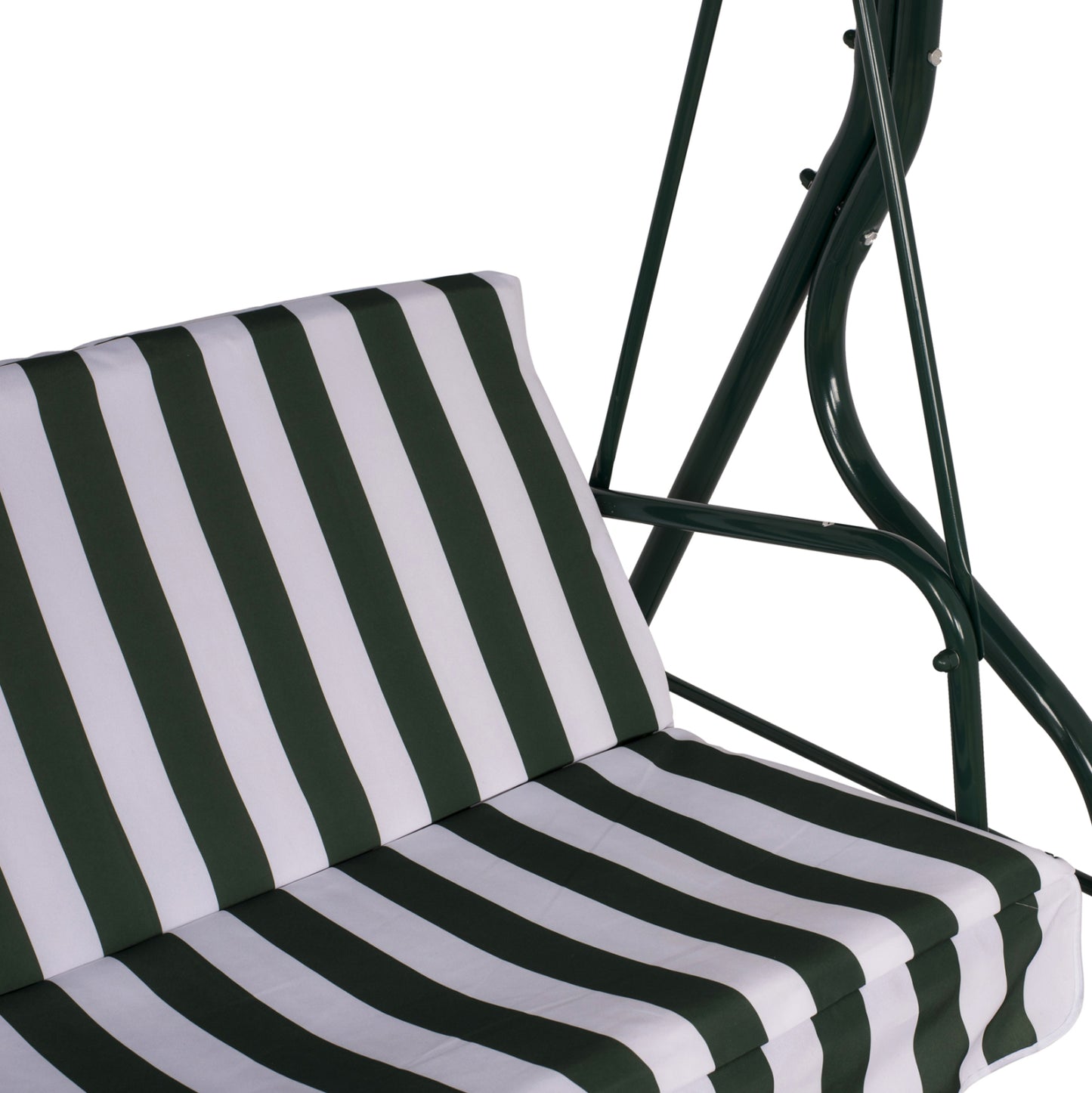 Swing 3seater HM5542 Green White Stripes Napoli 167x110x175 cm