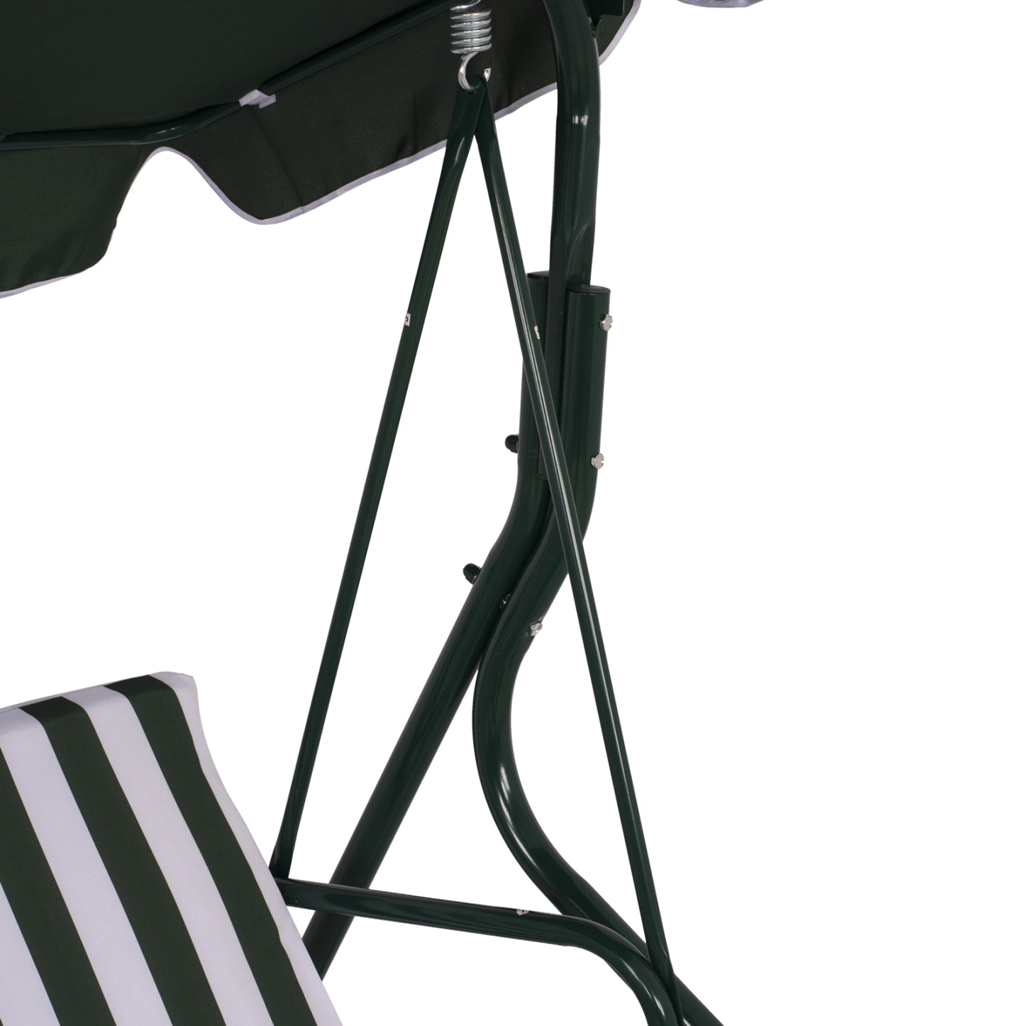 Swing 3seater HM5542 Green White Stripes Napoli 167x110x175 cm