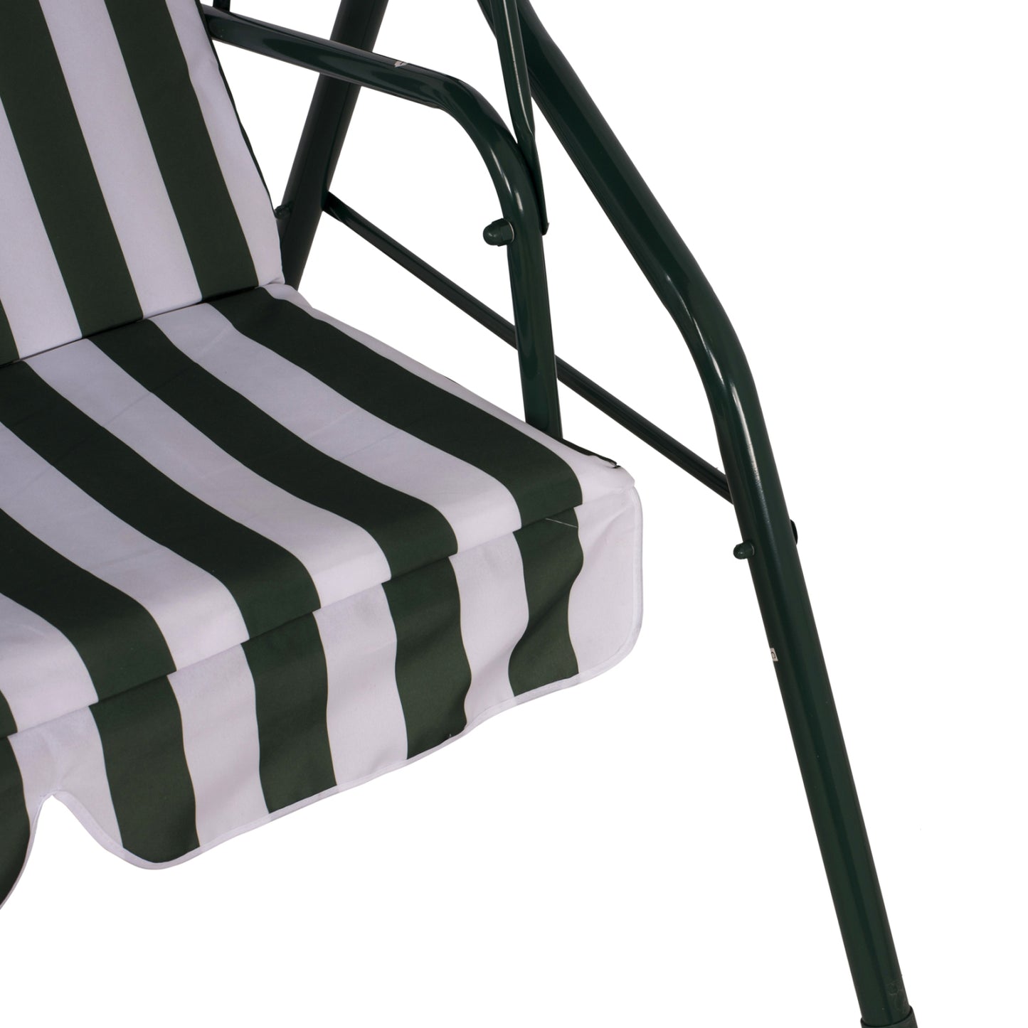 Swing 3seater HM5542 Green White Stripes Napoli 167x110x175 cm