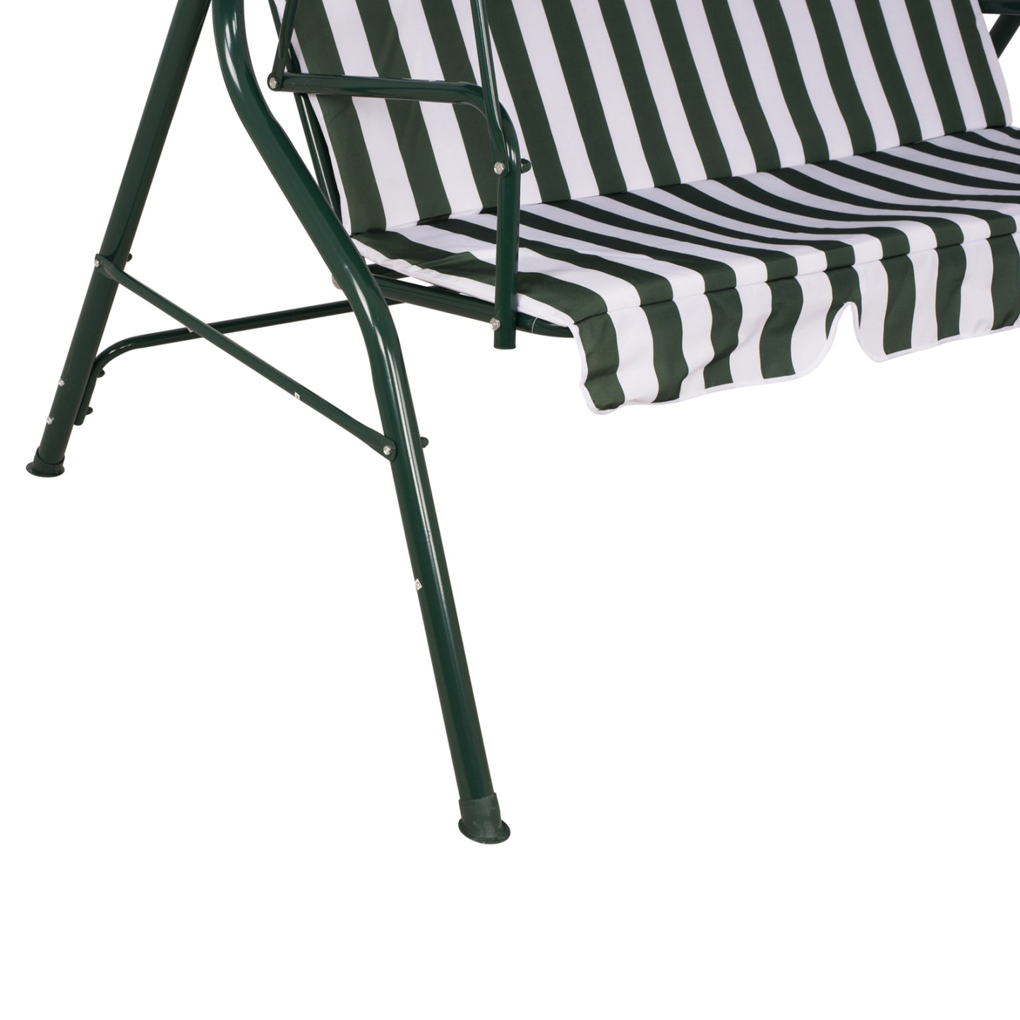 Swing 3seater HM5542 Green White Stripes Napoli 167x110x175 cm