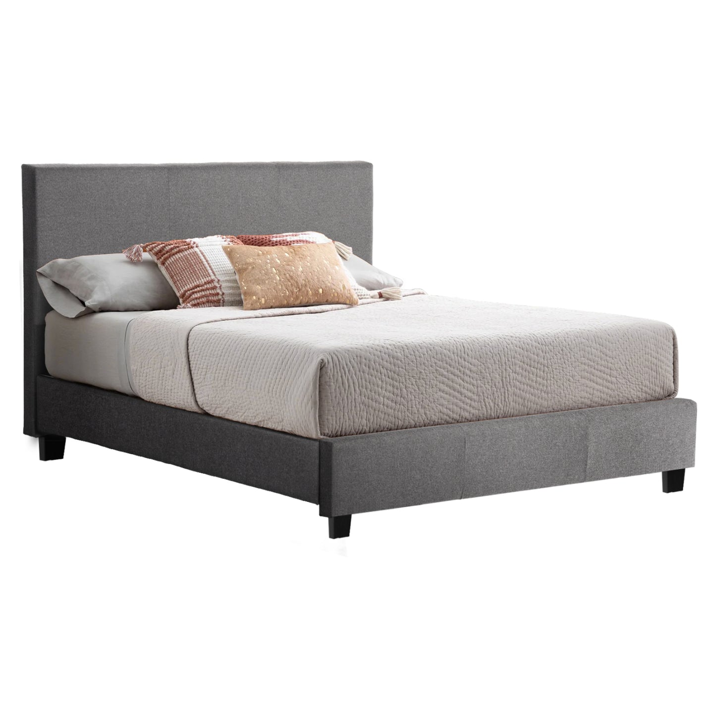 GRAY FABRIC BED HM553.11 FOR MATTRESS 150x200 EK. image 1