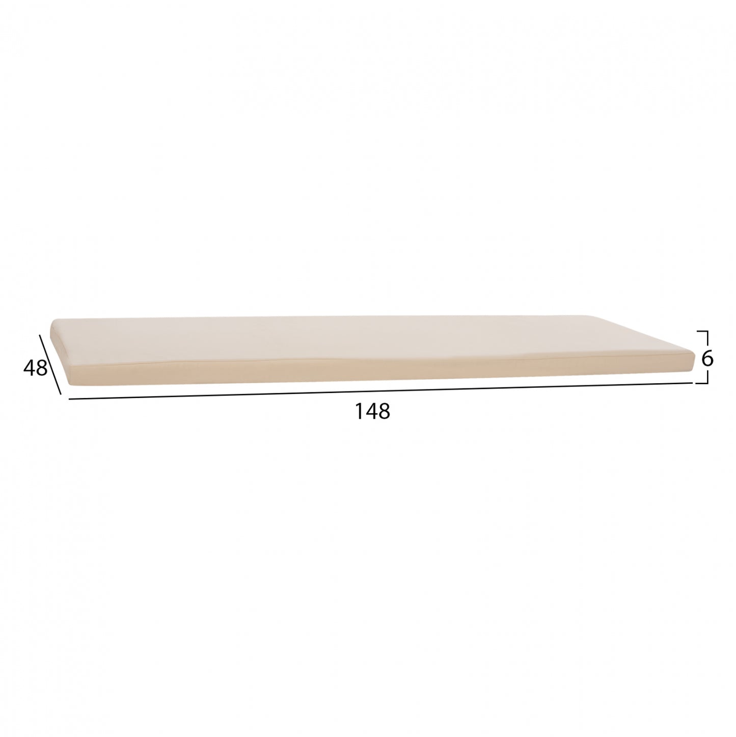 Pillow for bence Polyester Chios Beige HM11242.01P 149x48x5