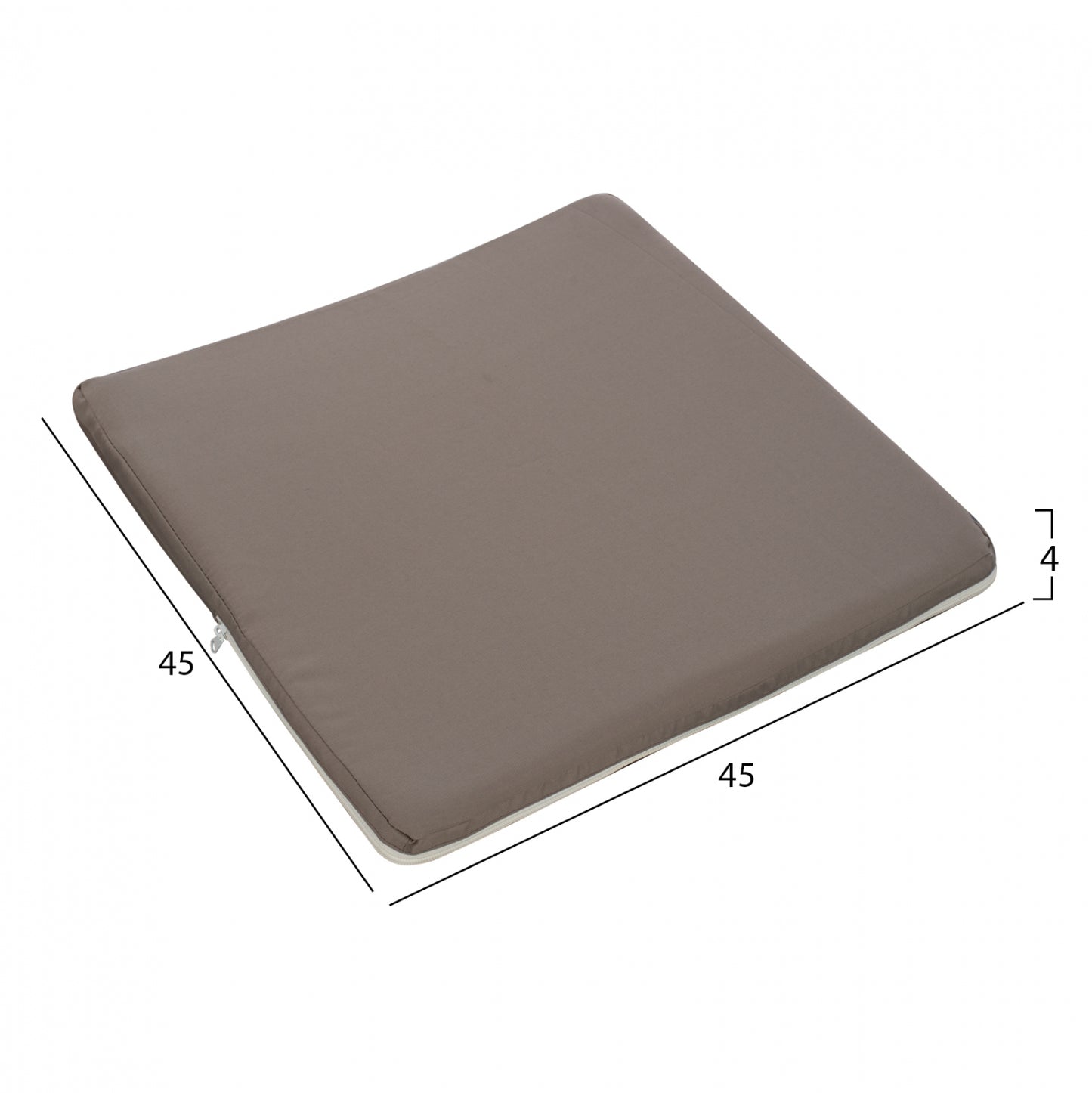 Pillow for chair Polyester Chios Grey HM11240.10P 45x45x3cm