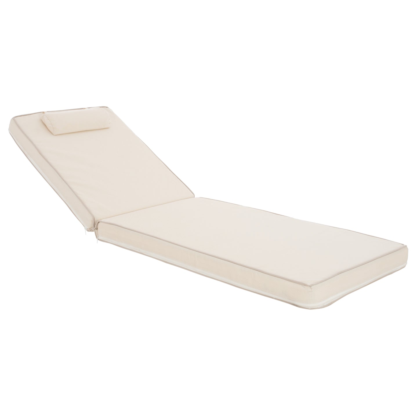 Sunbed Cushion Textline Sifnos Beige HM11236.60T 196(117+1+78)x58x8 cm image 1