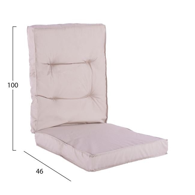 Fabric Pillow with beige back 100x46x7 HM5745.01