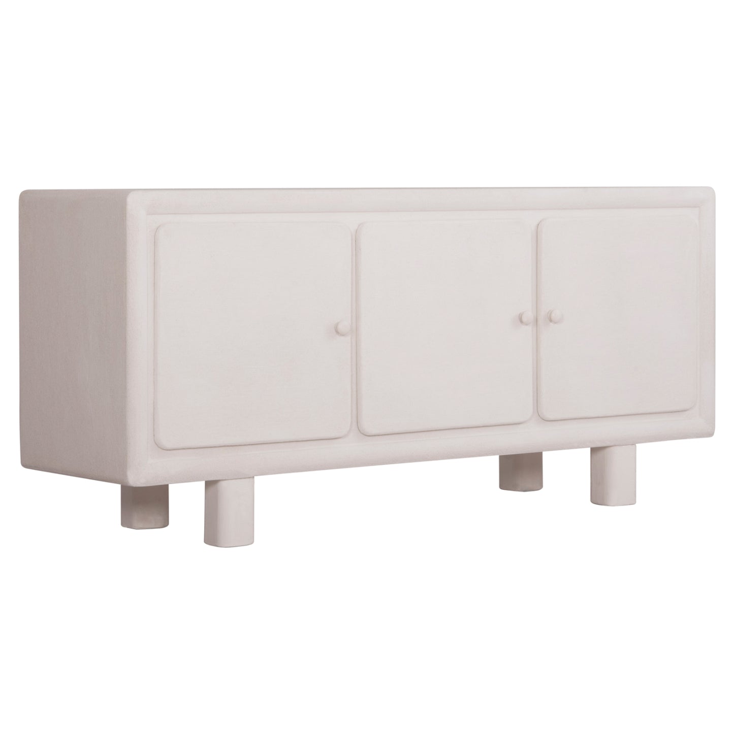 BUFFET SERIES SANTORINI HM18068 MDF IN OFF-WHITE COLOR-3 DOORS 140x38x64Hcm. image 1