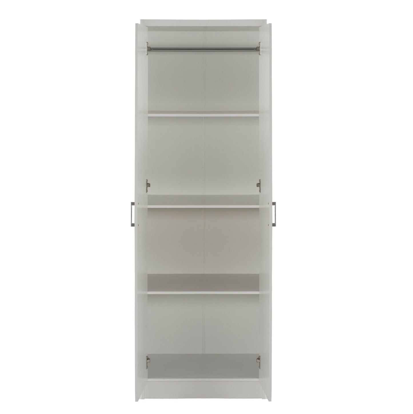 Двукрилен гардероб BAILEY с 3 рафта и меламин 60Χ43Χ181H cm