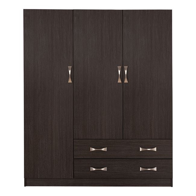 Шкаф с 3 врати 150x55x180cm и 2 чекмеджета Zebrano