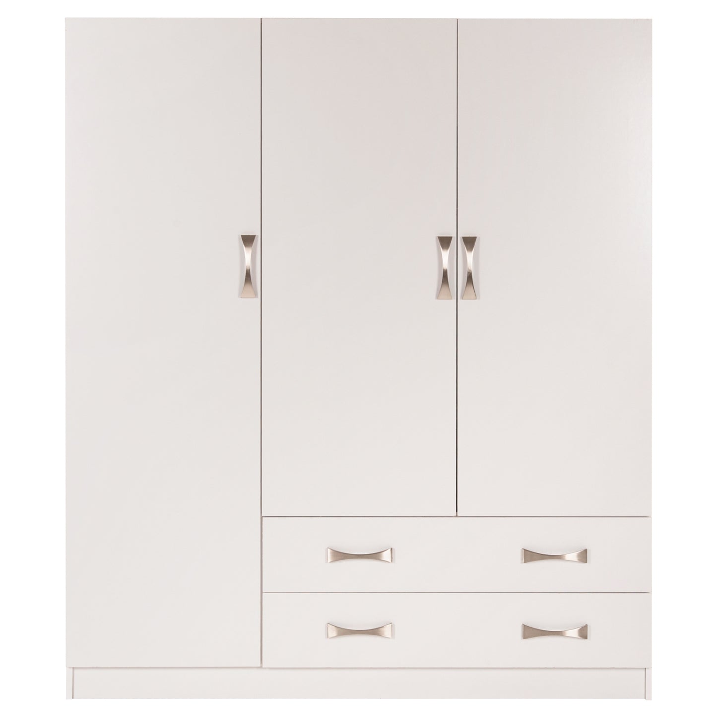 Практичен Шкаф с 3 Врати и 2 Чекмеджета 150X55Χ180Hcm