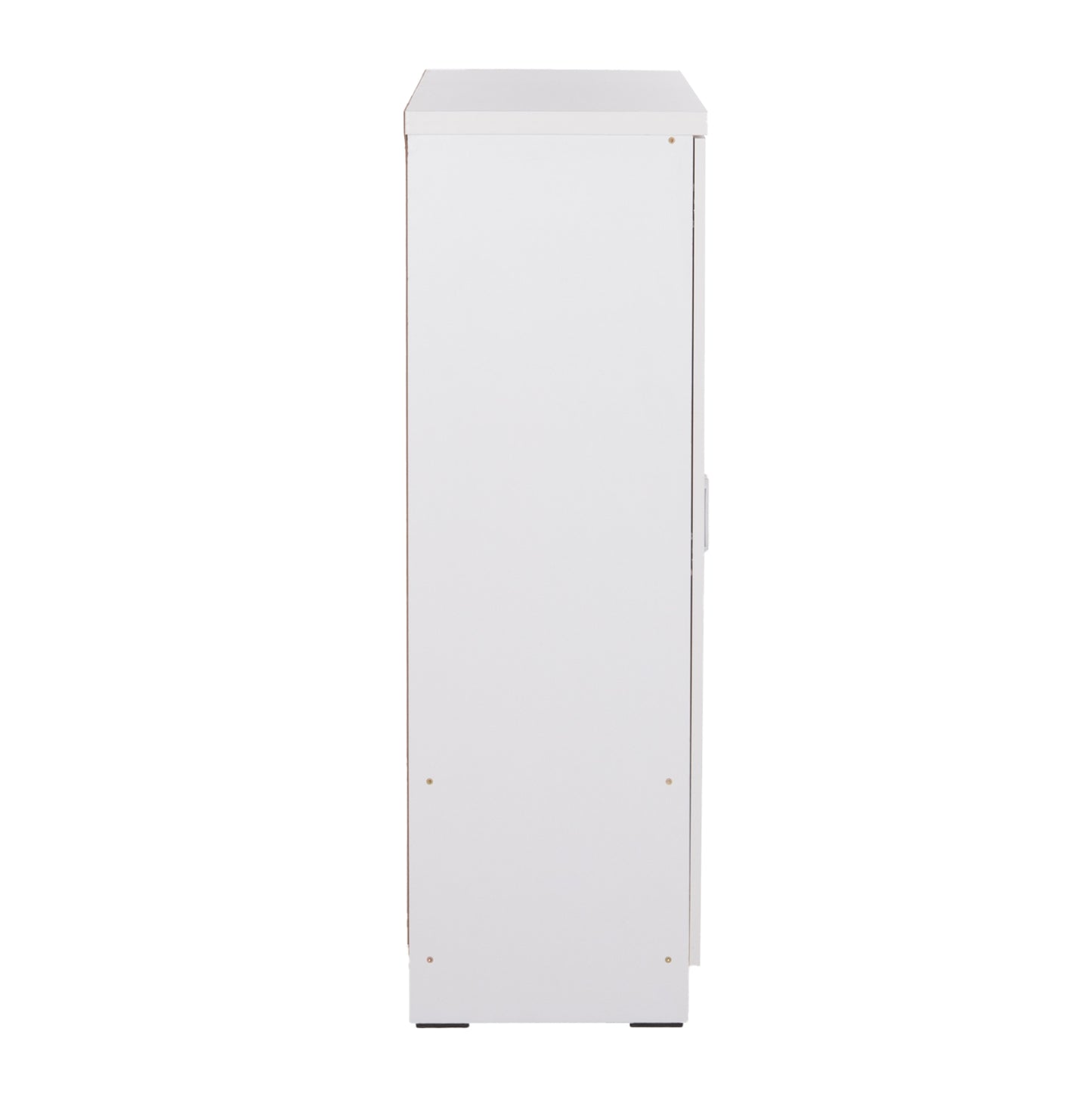 Тризъбен Гардероб с Рафтове FUENTO в Бяло 120-116x40x123.5Hcm