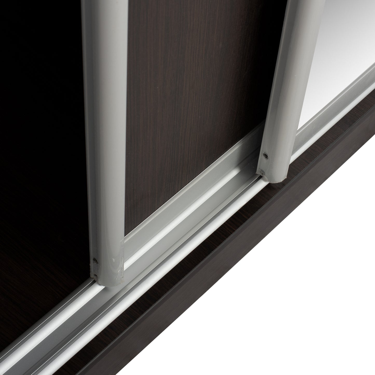Шкаф 2-ка с Огледало и Плъзгащи Врати Wenge 160x60x210H