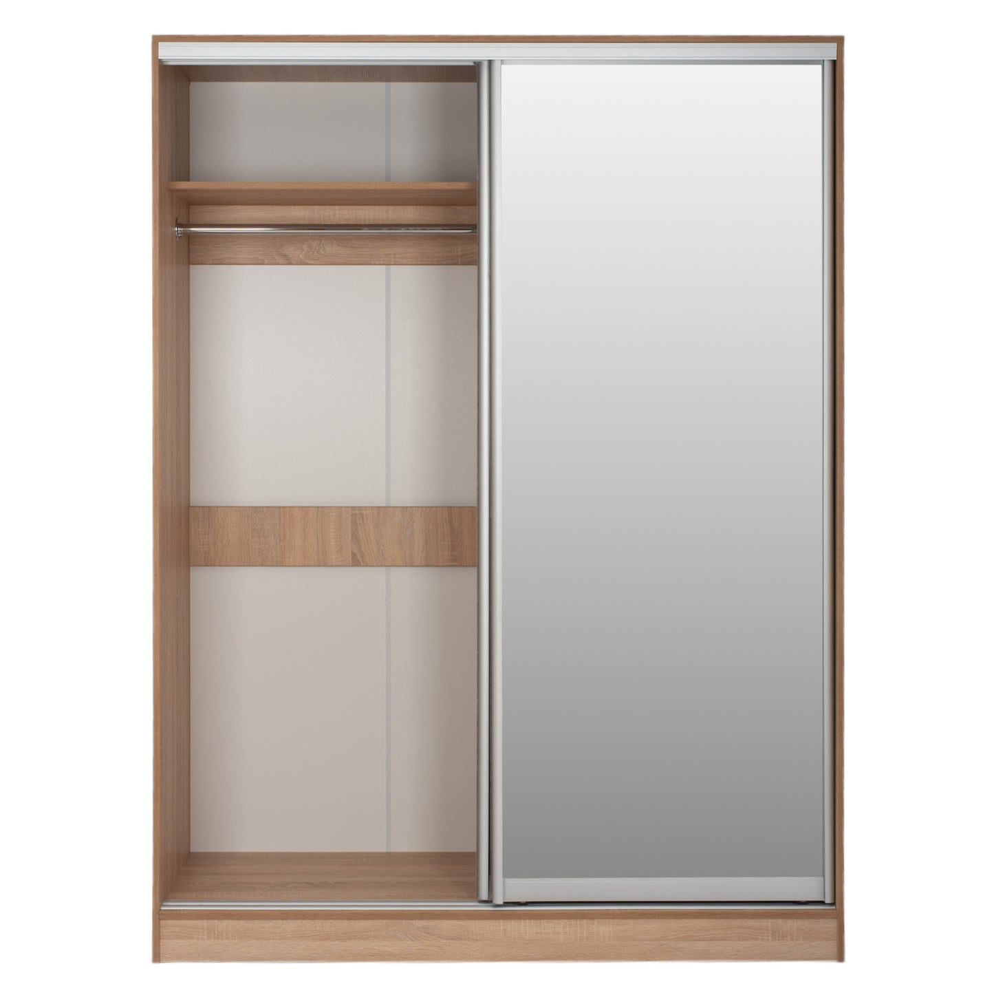 Шкаф с Плъзгащи Врати и Огледало Сонама 160x60x210 см
