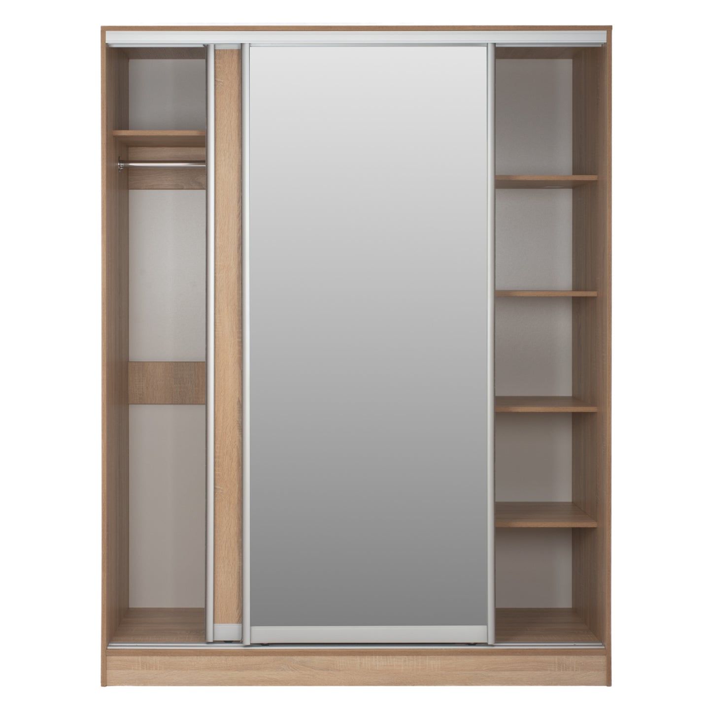 Шкаф с Плъзгащи Врати и Огледало Сонама 160x60x210 см
