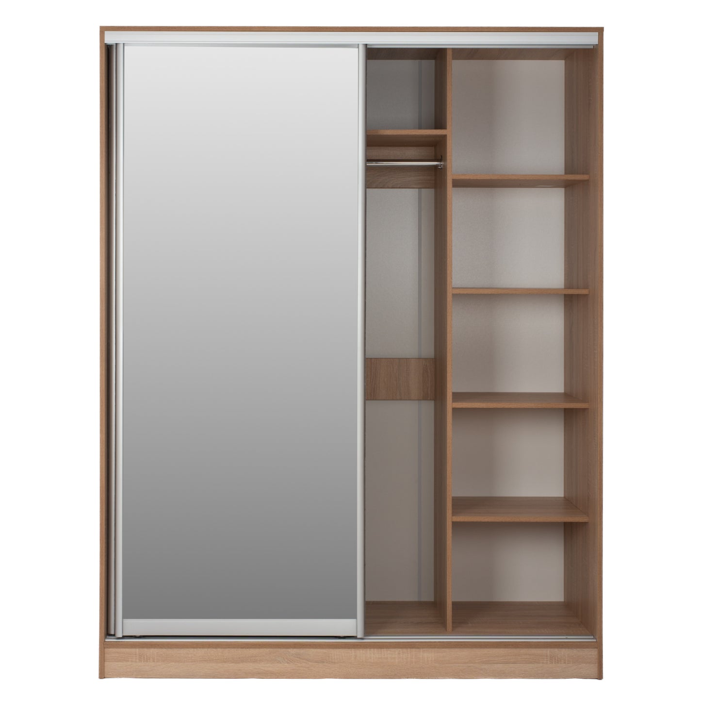 Шкаф с Плъзгащи Врати и Огледало Сонама 160x60x210 см
