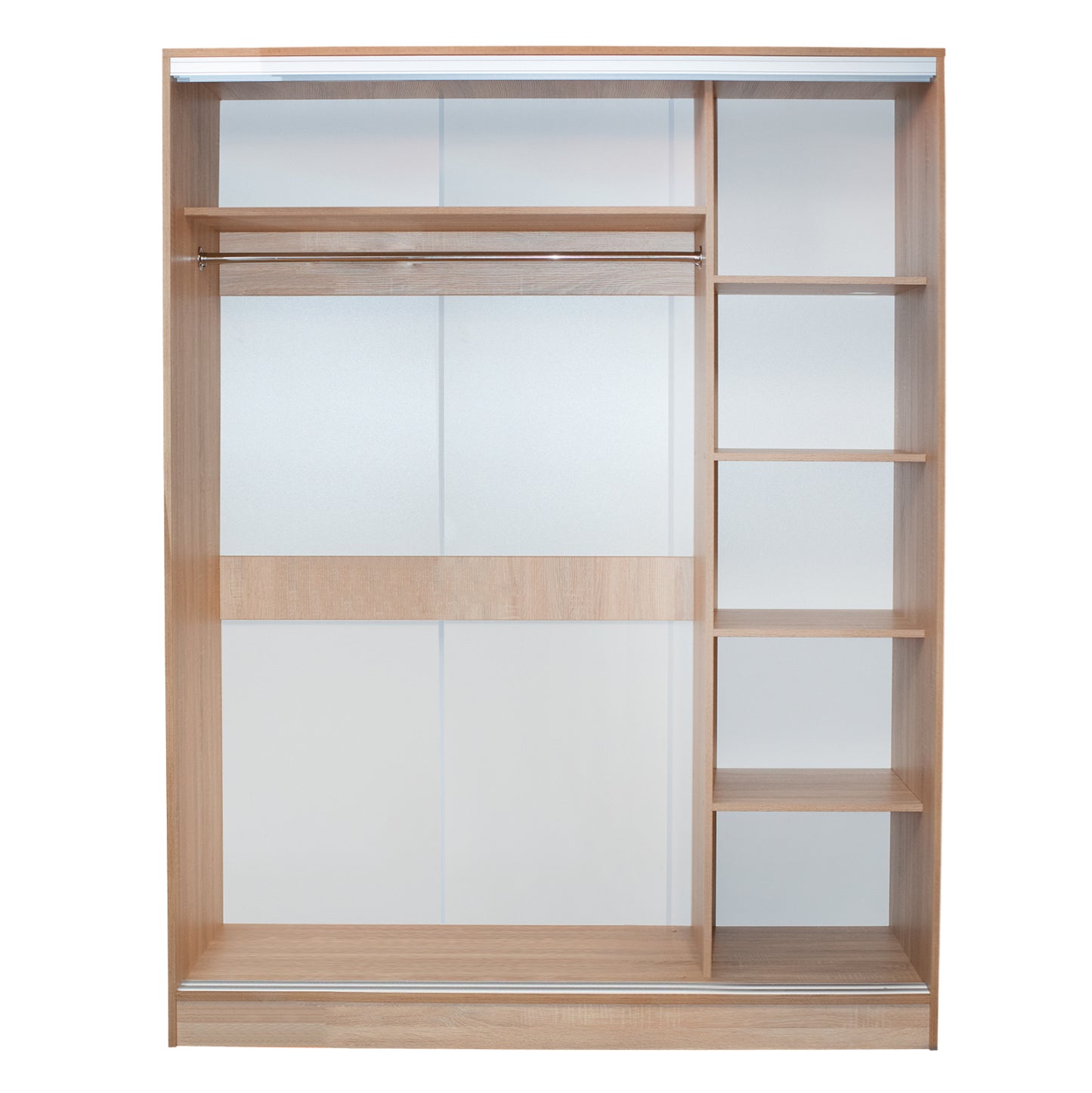 Шкаф с Плъзгащи Врати и Огледало Сонама 160x60x210 см
