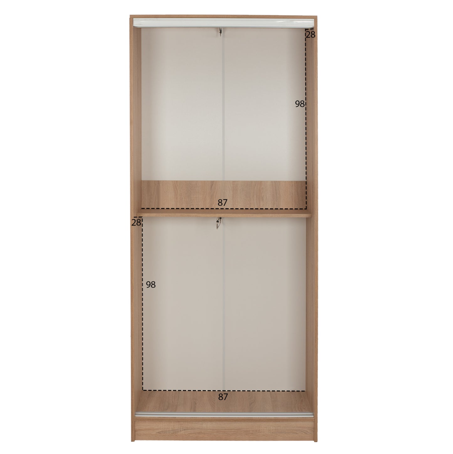НΤΟΥΛΑΠΑ ΣΥΡΟΜΕΝΗ ADLER ΜΕΛΑΜΙΝΗΣ 90x45x210 с 2 Πόρτες