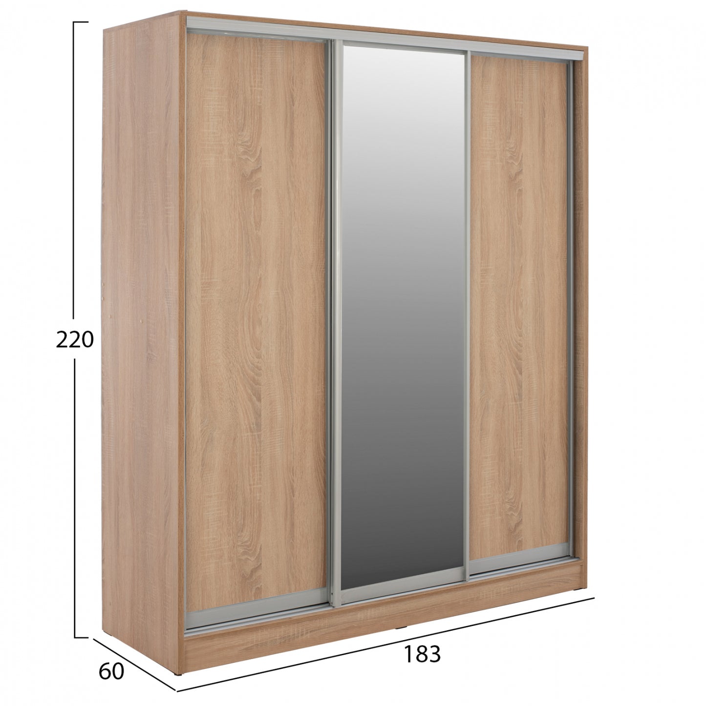 НТУΛΑΠΑ ΣΥΡΟΜΕΝΗ ADLER ΜΕ ΚΑΘΡΕΦΤΗ И РАФТОВЕ 183x60x220 εκ.