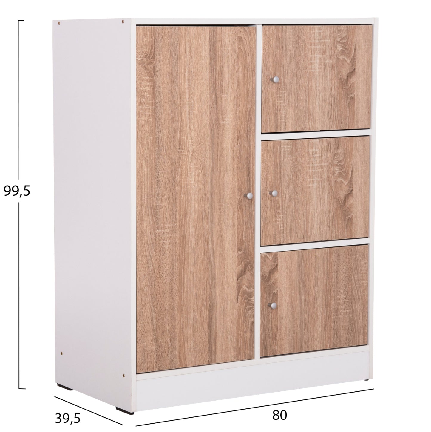 Кабинет с 4 Съхранителни Пространства за Организация 80x39,5x99,5Hcm