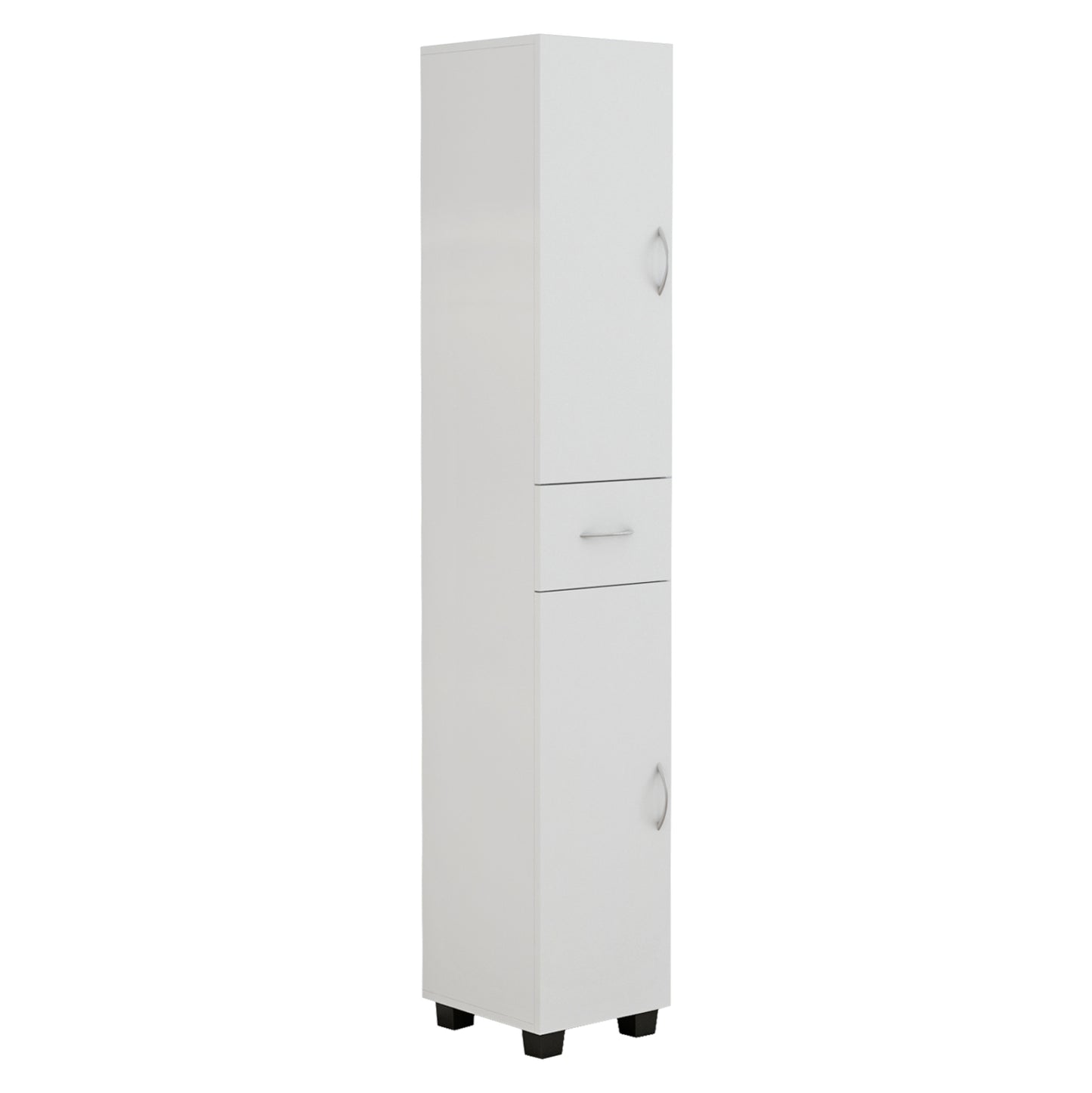 CABINET ADEMIA MULTI-PURPOSE COLUMN MELAMINE WHITE 30x33x175,5Hcm.HM9124.11 image 1