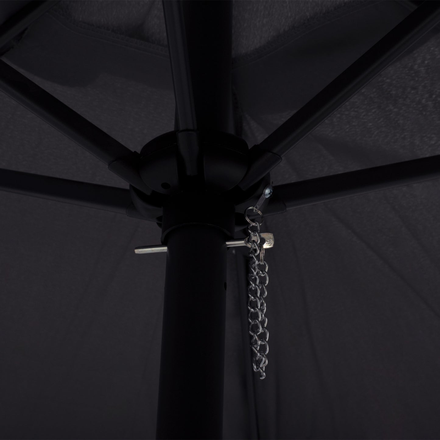 ALUMINUM UMBRELLA 2.50M WITH 6 RADIES GRAY CLOTH HM6030.10