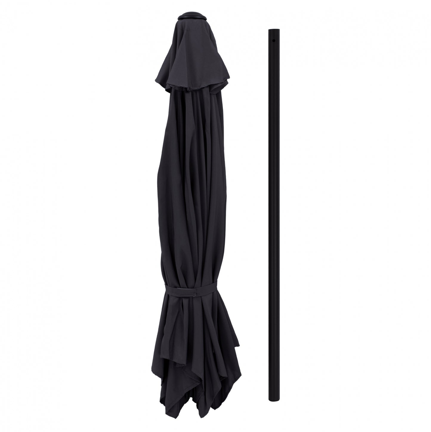 ALUMINUM UMBRELLA 2.50M WITH 6 RADIES GRAY CLOTH HM6030.10