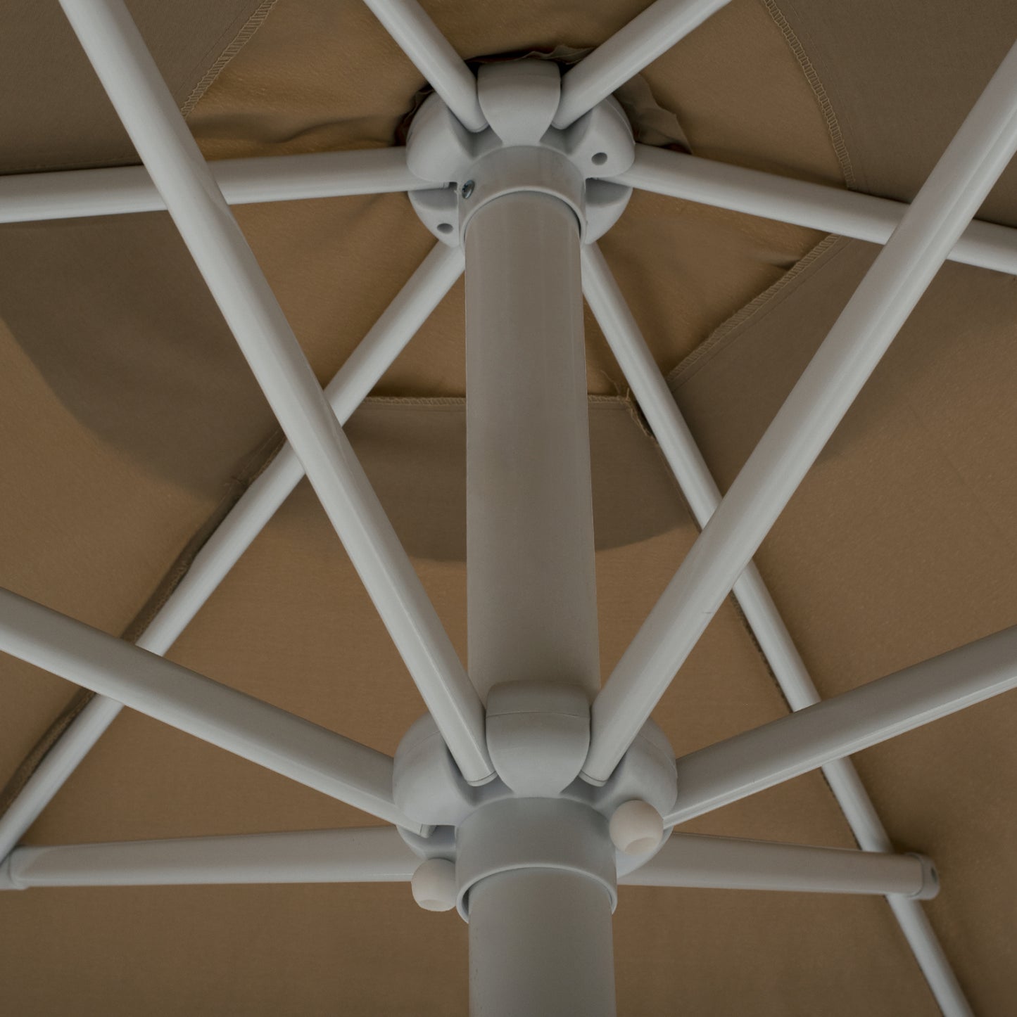 ALUMINUM UMBRELLA Φ3Μ HM6003.02 MOKA WITH ELEVATOR