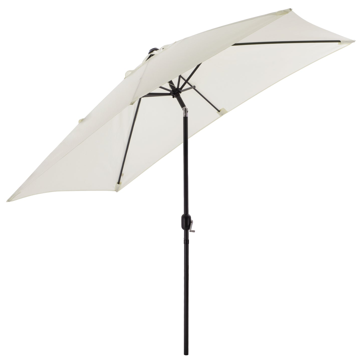 ALUMINUM UMBRELLA HM6029.10 RECTANGULAR RECLINING BEIGE GRAY 262x170x253 cm.