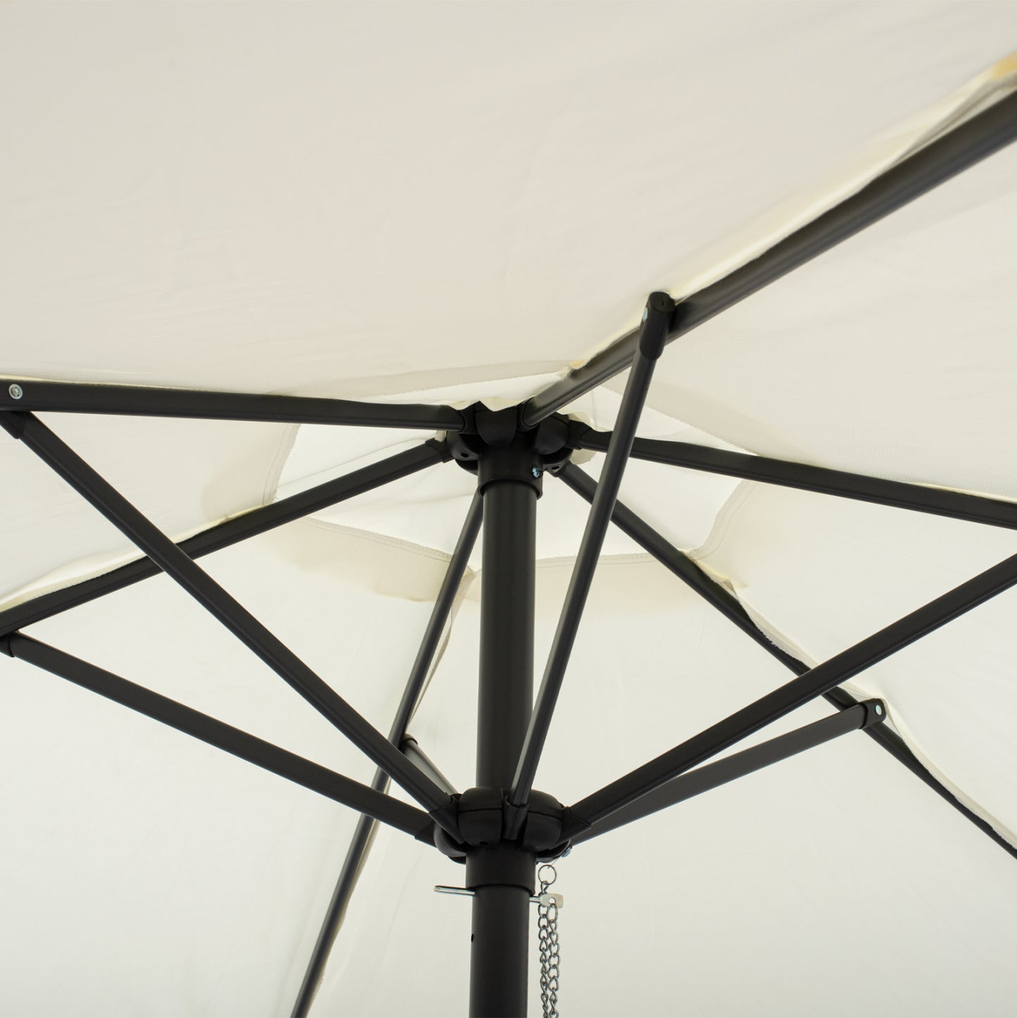 ALUMINUM UMBRELLA HM6030.02 ECRU- GRAY Φ250x236 cm.