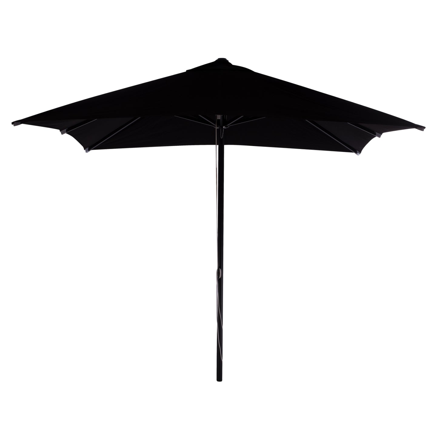 PROFESSIONAL 3x3x2,83M ALUMINUM UMBRELLA WITH ACRYLIC CLOTH IN BLACK SHADE HM6026.03 image 1