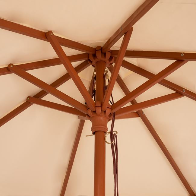 Professional Umbrella 2.30m with wooden frame HM6021 Beige