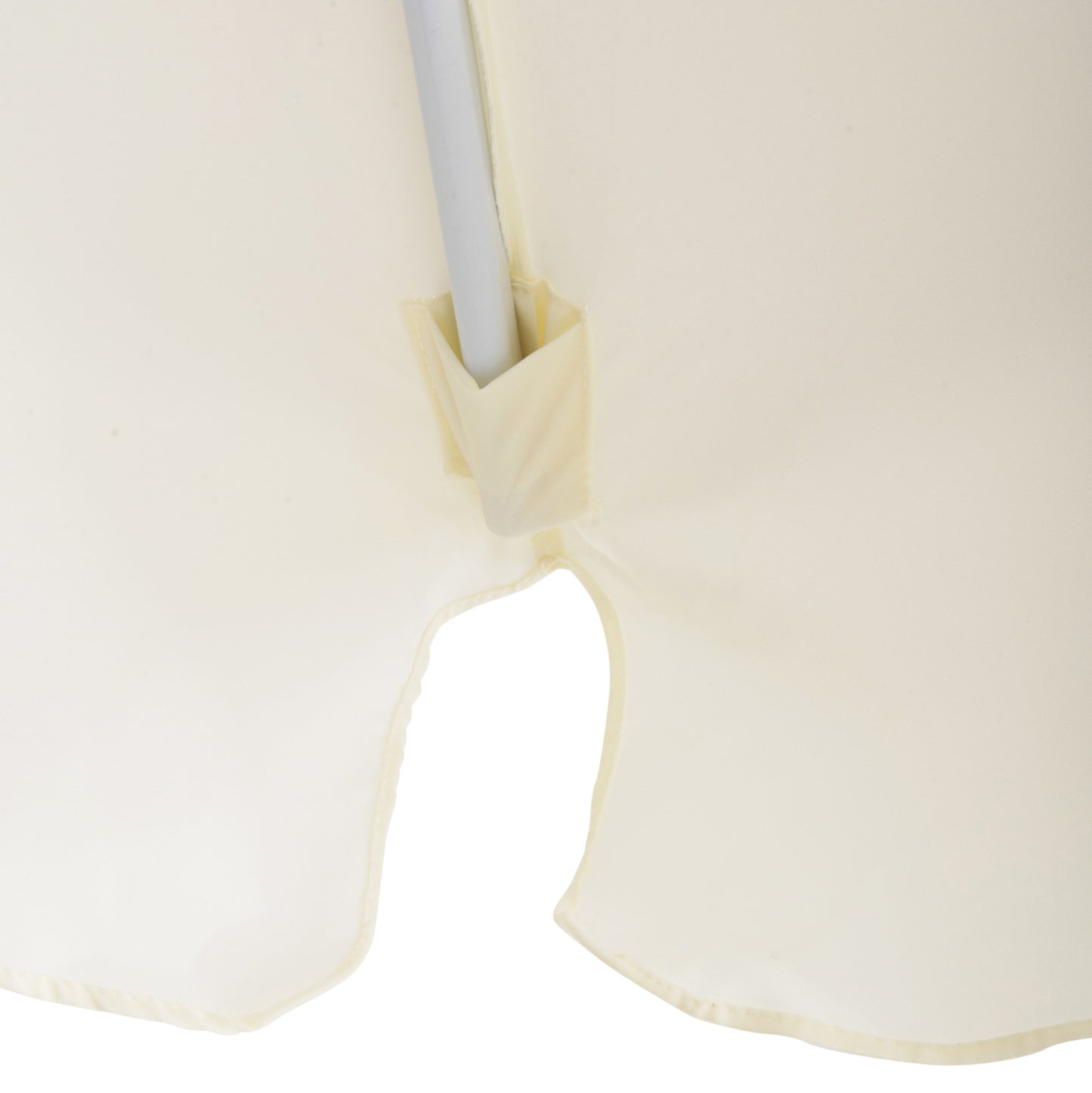 Umbrella D3,00x2,50Μ Aluminum beige color with side panel HM6003