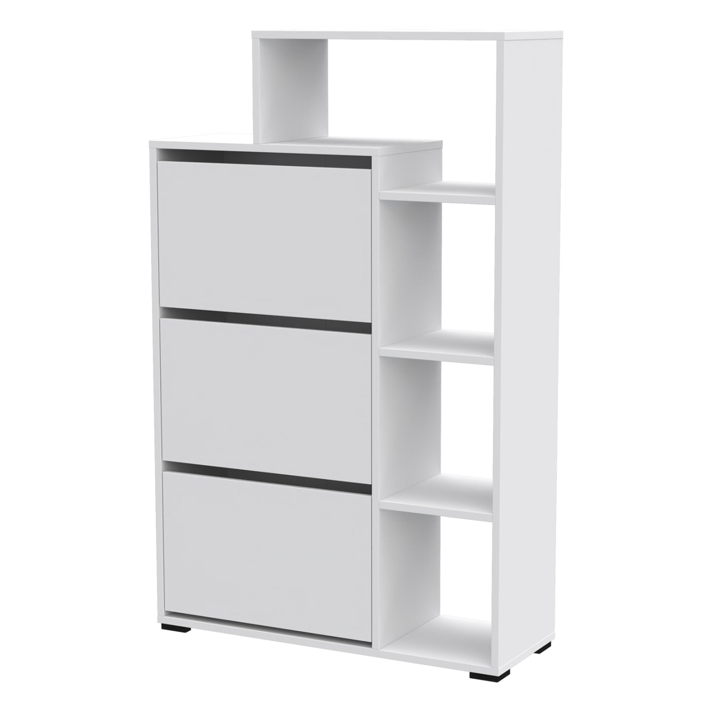 SHOE CABINET ROBBEN HM18189.01 MELAMINE IN WHITE 90x30x143Hcm. image 1