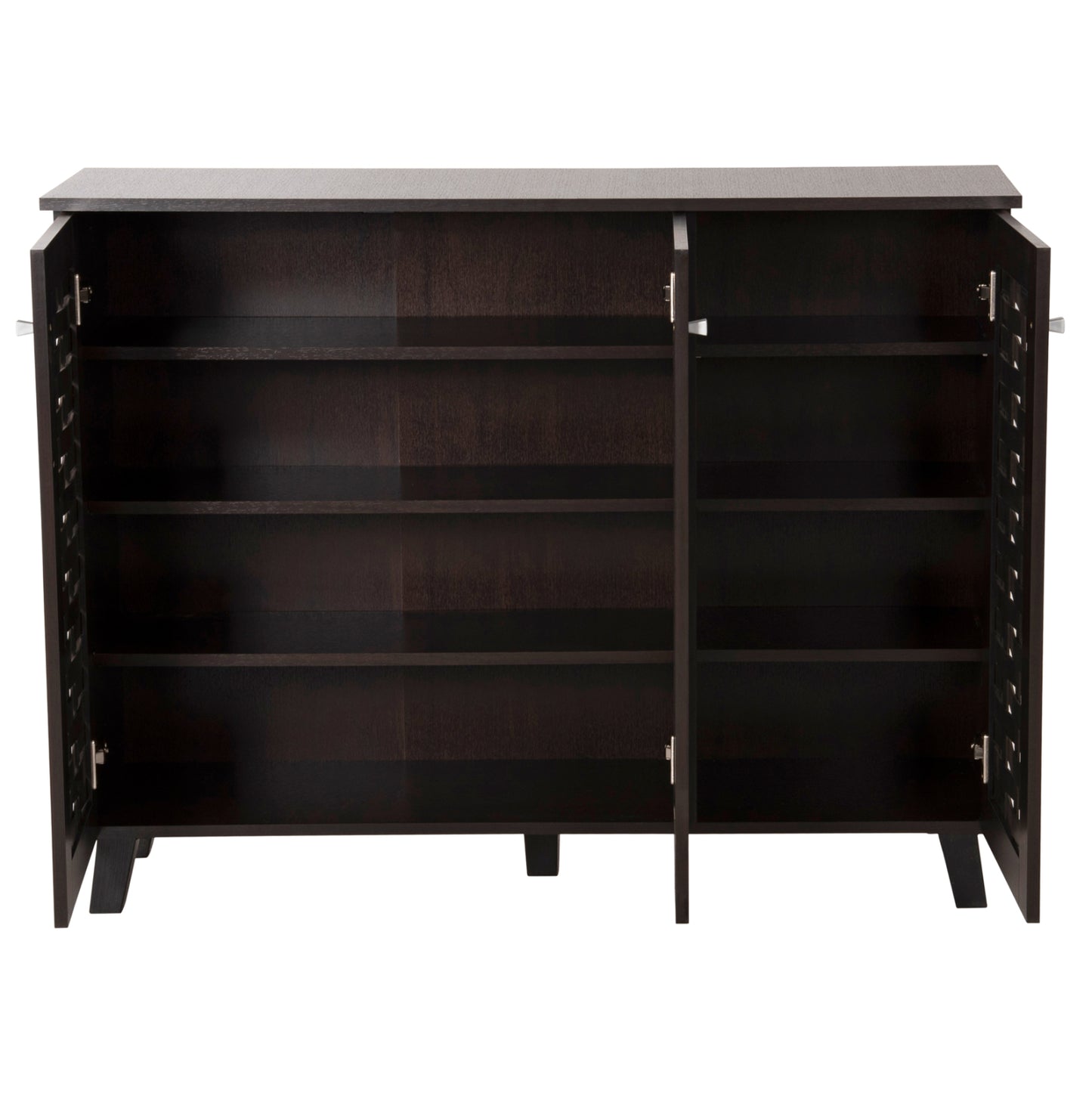 SHOE CABINET PRODY HM9610.01 MELAMINE IN WENGE 3 DOORS 115x34x89Hcm.