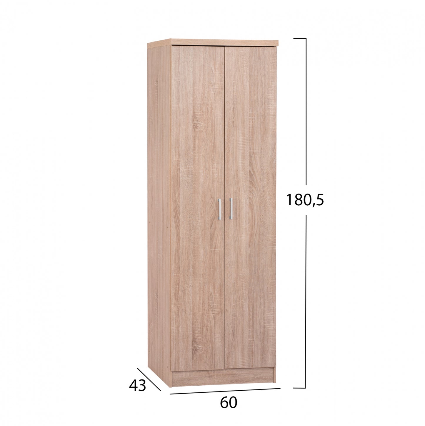 Shoe Cabinet Wooden with 6 shelves 60x43x180.50 Sonama HM2379.02