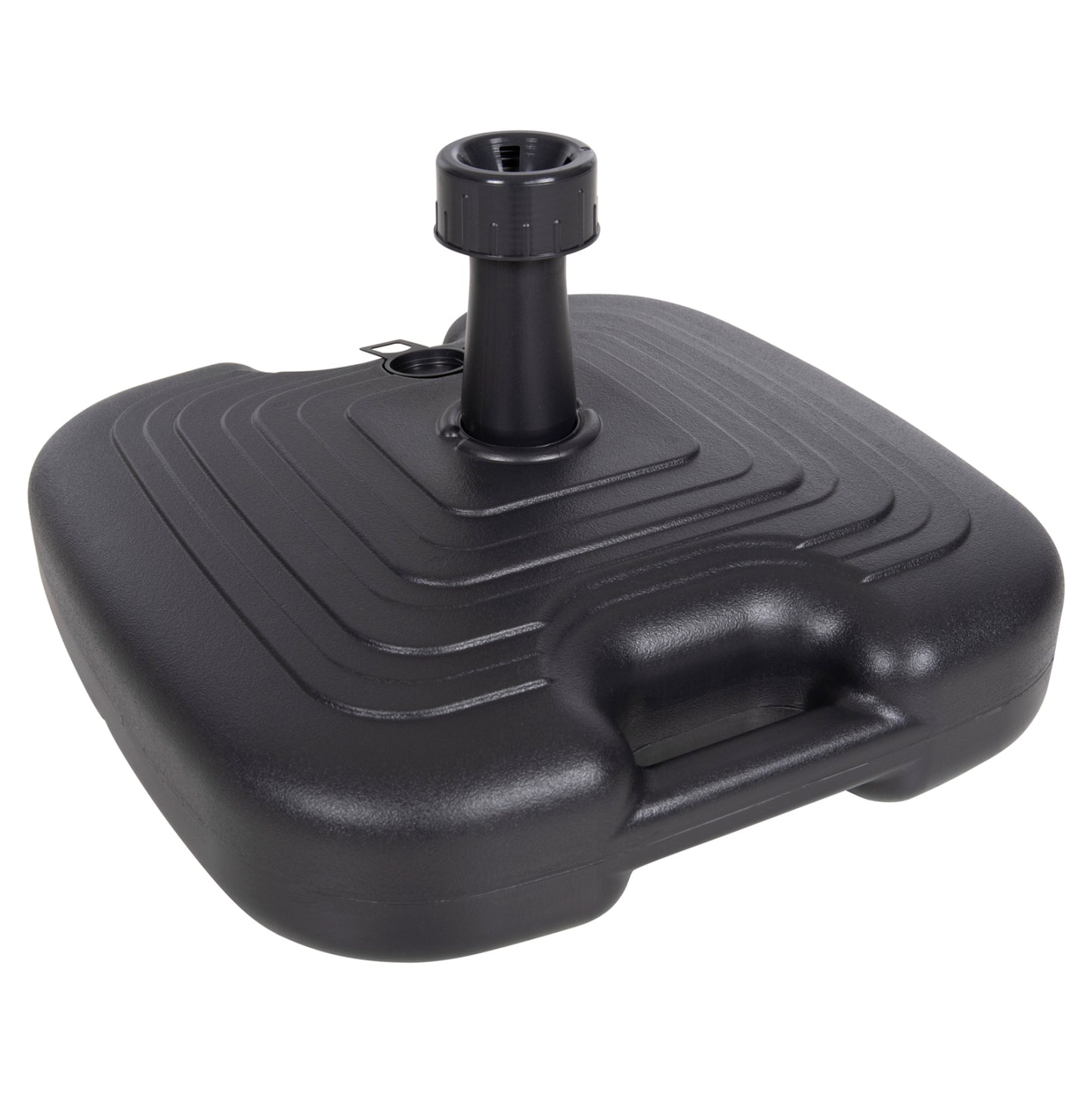 PLASTIC UMBRELLA BASE WITH HANDLE SOLBAS HM6112.02 ANTHRACITE COLOR-FOR POLE 20/38mm 45x11Hcm. image 1