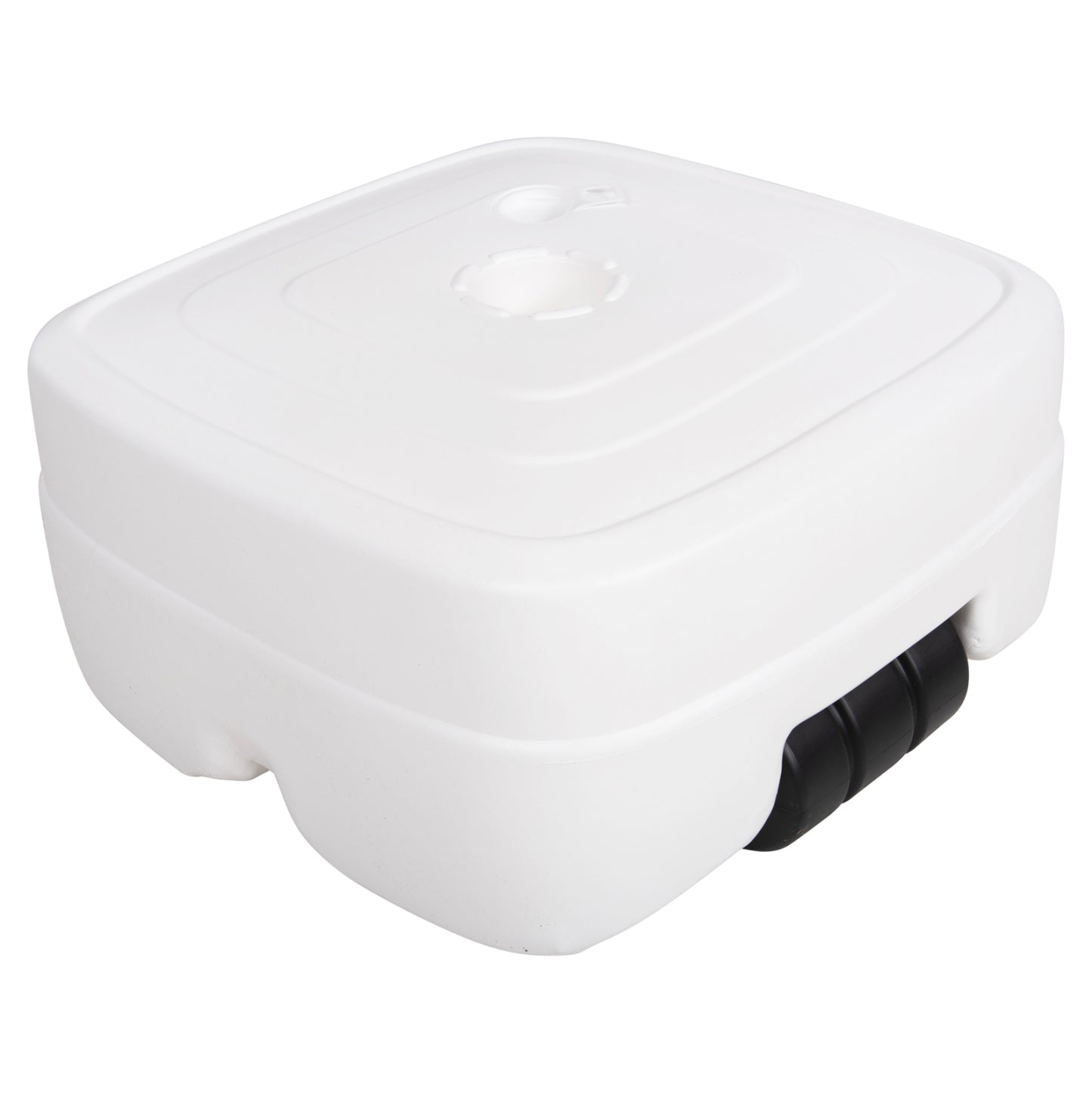 PLASTIC UMBRELLA BASE WITH WHEEL SOLBAS HM6113.01 WHITE COLOR-FOR POLE 33/50mm 46,5x23,5Hcm.