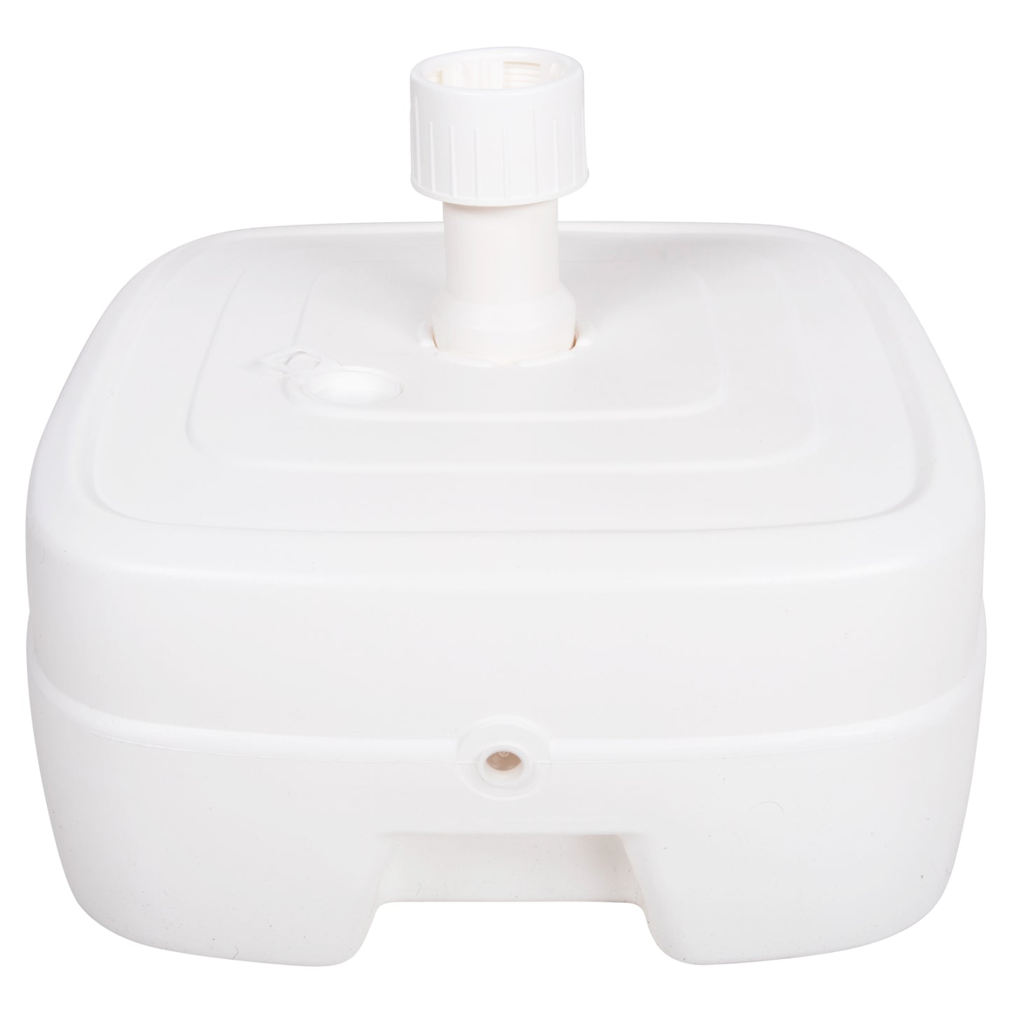 PLASTIC UMBRELLA BASE WITH WHEEL SOLBAS HM6113.01 WHITE COLOR-FOR POLE 33/50mm 46,5x23,5Hcm. image 1