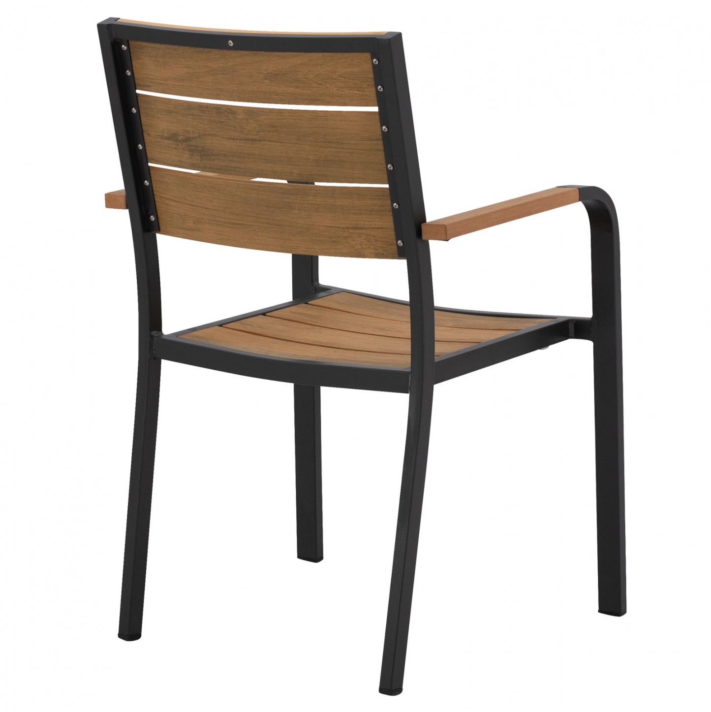 Aluminum Armchair Grey with Polywood HM5127.02 55x56x85 cm.