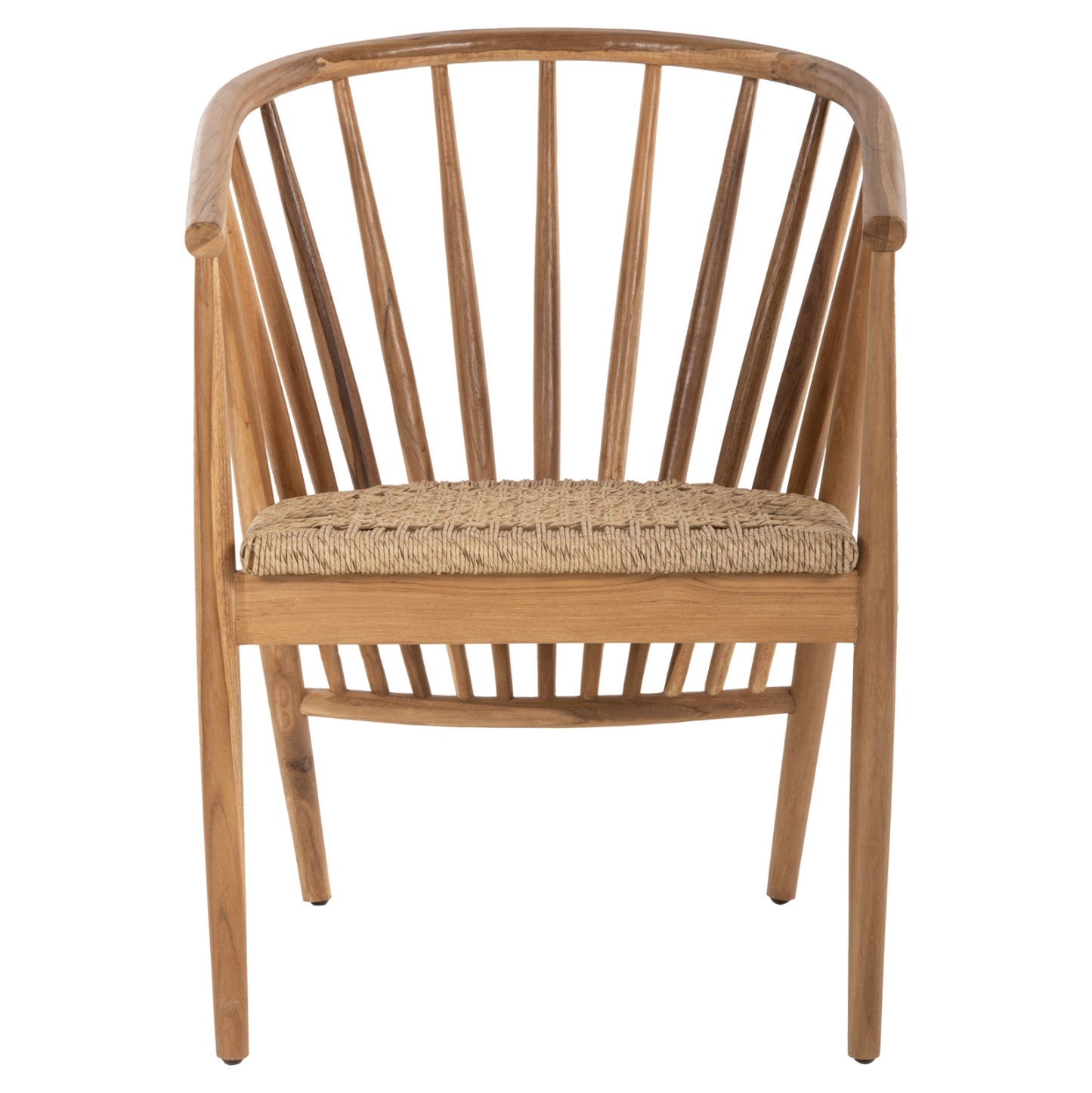 Армchair Permaine от Тик Дърво с Впечатляващ Дизайн 57.5x59.5x82Hcm
