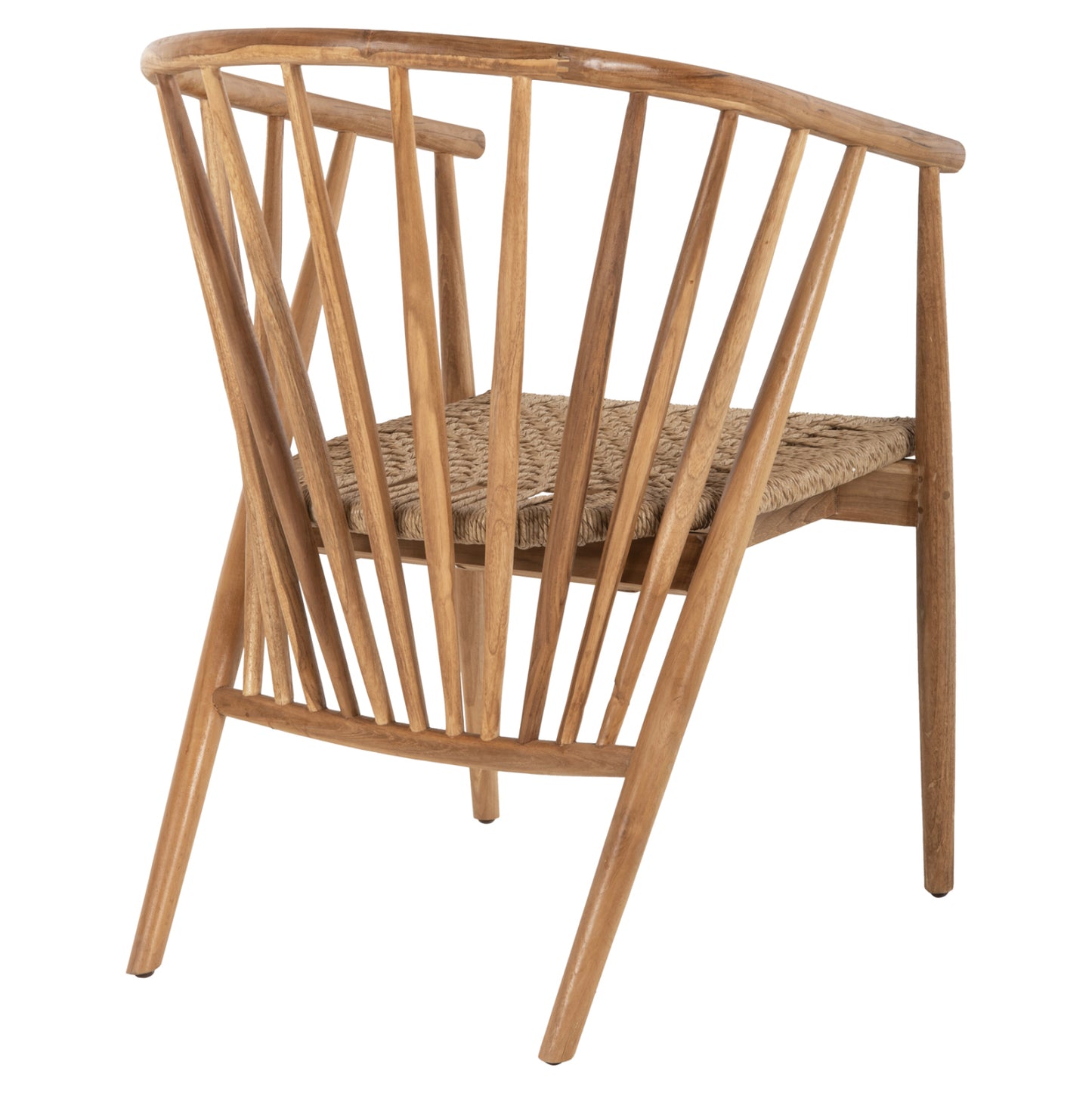 Армchair Permaine от Тик Дърво с Впечатляващ Дизайн 57.5x59.5x82Hcm