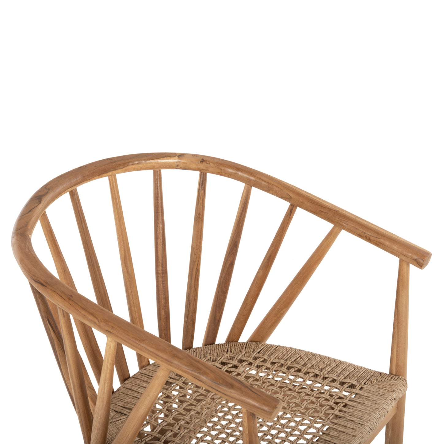 Армchair Permaine от Тик Дърво с Впечатляващ Дизайн 57.5x59.5x82Hcm